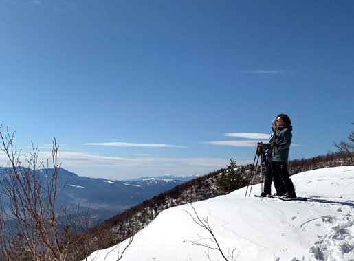 浅間山麓の雪山トレッキング 軽井沢スノーシューツアー